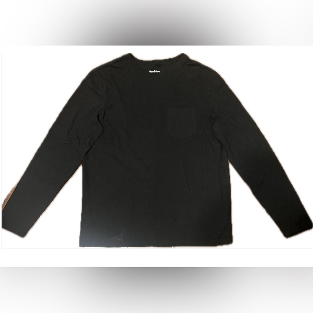 Goodfellow & Co Black Long Sleeved Pocket Tee Men’s Medium